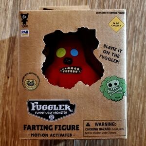 Fuggler Funny Ugly Monster Farting Figure - Red